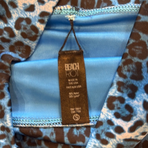 Beach Riot Sophia Blue Leopard Print Bikini Set - Picture 5 of 6